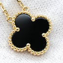 ヴァンクリーフアーペル Van Cleef & Arpels ヴィンテージ アルハンブラ ペンダント VCARA45800 ブラック×イエローゴールド K18YG オニキス ネックレス Au750 18K 黒 オニキス