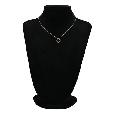 ヴァンクリーフアーペル Van Cleef & Arpels ヴィンテージ アルハンブラ ペンダント VCARA45800 ブラック×イエローゴールド K18YG オニキス ネックレス Au750 18K 黒 オニキス