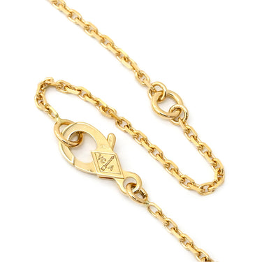 ヴァンクリーフアーペル Van Cleef & Arpels ヴィンテージ アルハンブラ VCARO9VA00 グリーン×イエローゴールド K18YG マラカイト ネックレス Au750 18K YG 緑 マラカイト