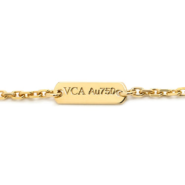 ヴァンクリーフアーペル Van Cleef & Arpels ヴィンテージ アルハンブラ VCARO9VA00 グリーン×イエローゴールド K18YG マラカイト ネックレス Au750 18K YG 緑 マラカイト