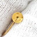ミキモト MIKIMOTO パール リーフモチーフ パールホワイト×イエローゴールド K18YG パール イヤリング Au750 18K 真珠 あこや アコヤ 葉 植物 ネジ式 スイング ドロップ