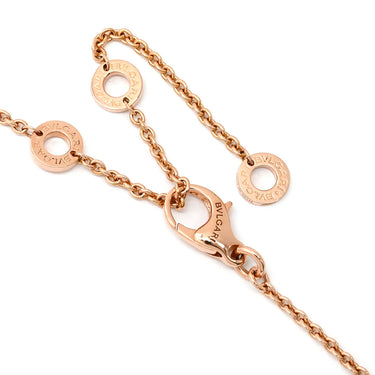 ブルガリ BVLGARI ビーゼロワン ダイヤ 350053 ホワイト×ピンクゴールド K18PG セラミック ダイヤモンド ネックレス B-zero1 Au750 18K 18金 白セラミック