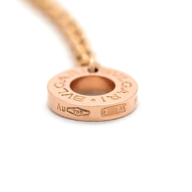 ブルガリ BVLGARI ビーゼロワン ダイヤ 350053 ホワイト×ピンクゴールド K18PG セラミック ダイヤモンド ネックレス B-zero1 Au750 18K 18金 白セラミック