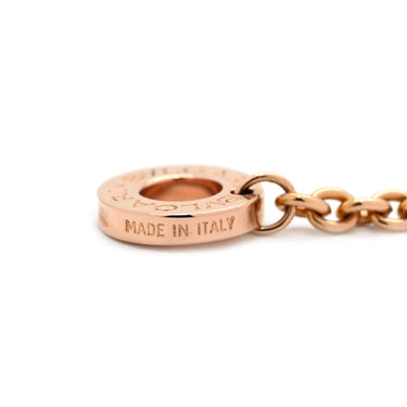 ブルガリ BVLGARI ビーゼロワン ダイヤ 350053 ホワイト×ピンクゴールド K18PG セラミック ダイヤモンド ネックレス B-zero1 Au750 18K 18金 白セラミック