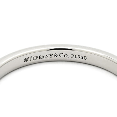 ティファニー Tiffany & Co フォーエバー ダイヤ バンドリング プラチナシルバー Pt950 ダイヤモンド リング 指輪 T＆Co. 三粒 3P プラチナ ウエディング 12.5号