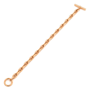 エルメス HERMES シェーヌダンクル TPM ローズゴールド K18PG ブレスレット ピンクゴールド 26コマ 18K 750 PG