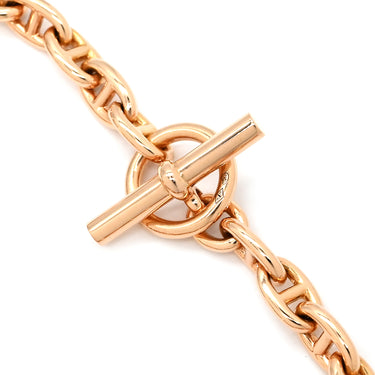 エルメス HERMES シェーヌダンクル TPM ローズゴールド K18PG ブレスレット ピンクゴールド 26コマ 18K 750 PG