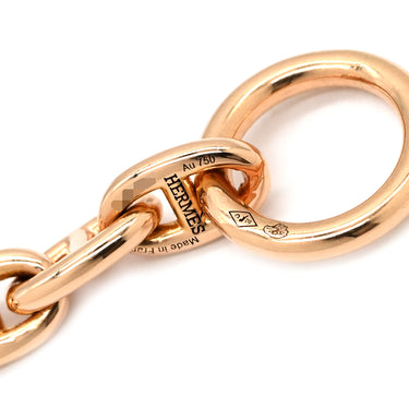 エルメス HERMES シェーヌダンクル TPM ローズゴールド K18PG ブレスレット ピンクゴールド 26コマ 18K 750 PG