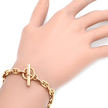 エルメス HERMES シェーヌダンクル TPM ローズゴールド K18PG ブレスレット ピンクゴールド 26コマ 18K 750 PG