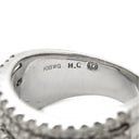 ノンブランド NON BRAND ダイヤモンド 1.00ct デザインリング ホワイトゴールド K18WG ダイヤモンド リング 指輪 18K 750 WG ウエーブ カーブリング 13.5号
