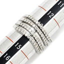ノンブランド NON BRAND ダイヤモンド 1.00ct デザインリング ホワイトゴールド K18WG ダイヤモンド リング 指輪 18K 750 WG ウエーブ カーブリング 13.5号