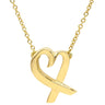 ティファニー Tiffany & Co ラビングハート イエローゴールド K18YG ネックレス 18K 750 YG T&Co. パロマピカソ