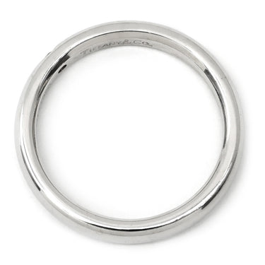 ティファニー Tiffany & Co バンドリング 1Pダイヤ プラチナシルバー Pt950 ダイヤモンド リング 指輪 T＆Co. プラチナ 甲丸 シンプル 10号