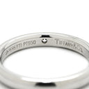 ティファニー Tiffany & Co バンドリング 1Pダイヤ プラチナシルバー Pt950 ダイヤモンド リング 指輪 T＆Co. プラチナ 甲丸 シンプル 10号