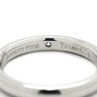 ティファニー Tiffany & Co バンドリング 1Pダイヤ プラチナシルバー Pt950 ダイヤモンド リング 指輪 T＆Co. プラチナ 甲丸 シンプル 10号