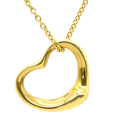 ティファニー Tiffany & Co オープンハート イエローゴールド K18YG ネックレス T＆Co. 18K 18金 750 YG エルサペレッティ