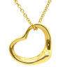 ティファニー Tiffany & Co オープンハート イエローゴールド K18YG ネックレス T＆Co. 18K 18金 750 YG エルサペレッティ