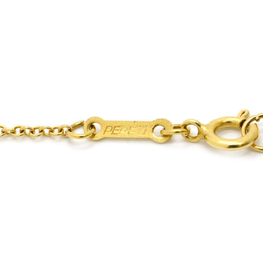 ティファニー Tiffany & Co オープンハート イエローゴールド K18YG ネックレス T＆Co. 18K 18金 750 YG エルサペレッティ
