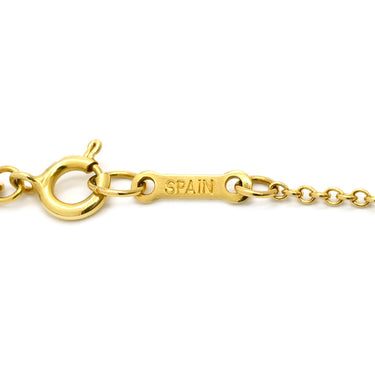 ティファニー Tiffany & Co オープンハート イエローゴールド K18YG ネックレス T＆Co. 18K 18金 750 YG エルサペレッティ