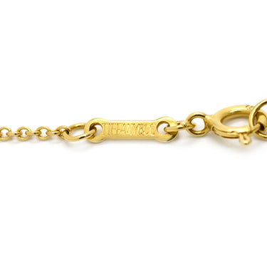 ティファニー Tiffany & Co オープンハート イエローゴールド K18YG ネックレス T＆Co. 18K 18金 750 YG エルサペレッティ