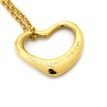 ティファニー Tiffany & Co オープンハート イエローゴールド K18YG ネックレス T＆Co. 18K 18金 750 YG エルサペレッティ