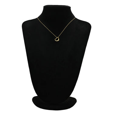 ティファニー Tiffany & Co オープンハート イエローゴールド K18YG ネックレス T＆Co. 18K 18金 750 YG エルサペレッティ
