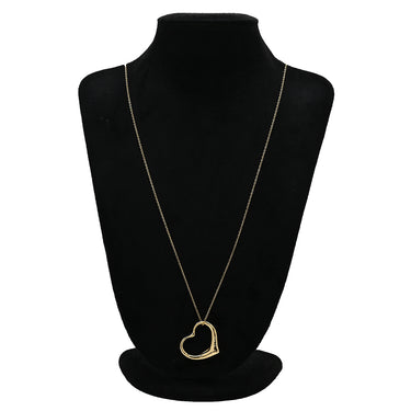 ティファニー Tiffany & Co オープンハート 36mm イエローゴールド K18YG ネックレス T＆Co. 18K 18金 750 YG エルサペレッティ ロング ラージ