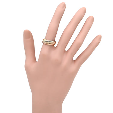 カルティエ Cartier トリニティクラシック ホワイトゴールド×イエローゴールド×ピンクゴールド K18WG K18YG K18PG #52(JP12) リング 指輪 3連 3カラー 3ゴールド18K 750 11.5号