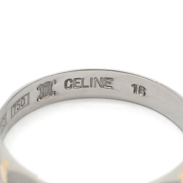セリーヌ CELINE ウェディング コンビカラー プラチナシルバー×イエローゴールド Pt850 K18YG #16 リング 指輪 プラチナ Pt850 Au750 18K 18金 ブライダル 16号