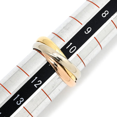 カルティエ Cartier トリニティSM ホワイトゴールド×イエローゴールド×ピンクゴールド K18WG K18YG K18PG #51(JP11) リング 指輪 3連 3カラー 3ゴールド18K 750 10.5号