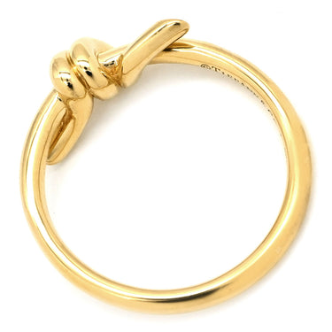 ティファニー Tiffany & Co ノット イエローゴールド K18YG リング 指輪 18K 750AU 8号