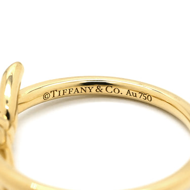ティファニー Tiffany & Co ノット イエローゴールド K18YG リング 指輪 18K 750AU 8号