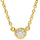 ティファニー Tiffany & Co バイザヤード シングルダイヤモンド ペンダント イエローゴールド K18YG ダイヤモンド ネックレス 18K AU750 YG 1P 1粒 エルサペレッティ