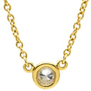 ティファニー Tiffany & Co バイザヤード シングルダイヤモンド ペンダント イエローゴールド K18YG ダイヤモンド ネックレス 18K AU750 YG 1P 1粒 エルサペレッティ