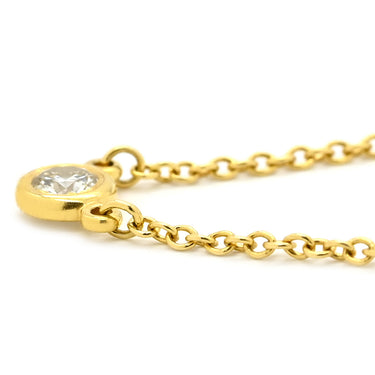 ティファニー Tiffany & Co バイザヤード シングルダイヤモンド ペンダント イエローゴールド K18YG ダイヤモンド ネックレス 18K AU750 YG 1P 1粒 エルサペレッティ