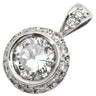 ノンブランド NON BRAND ダイヤモンド 1.035ct プラチナシルバー Pt900 ダイヤモンド ペンダントトップ 1P 1粒 1石 大粒 メレ ネックレストップ Pt900 プラチナ