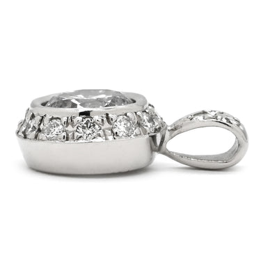 ノンブランド NON BRAND ダイヤモンド 1.035ct プラチナシルバー Pt900 ダイヤモンド ペンダントトップ 1P 1粒 1石 大粒 メレ ネックレストップ Pt900 プラチナ