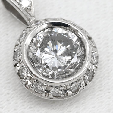 ノンブランド NON BRAND ダイヤモンド 1.035ct プラチナシルバー Pt900 ダイヤモンド ペンダントトップ 1P 1粒 1石 大粒 メレ ネックレストップ Pt900 プラチナ