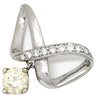 ノンブランド NON BRAND ダイヤモンド 1.03ct プラチナシルバー Pt900 ダイヤモンド ペンダントトップ ネックレストップ プラチナ900 ツイスト インフィニティ 1粒 スウィング