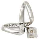 ノンブランド NON BRAND ダイヤモンド 1.03ct プラチナシルバー Pt900 ダイヤモンド ペンダントトップ ネックレストップ プラチナ900 ツイスト インフィニティ 1粒 スウィング