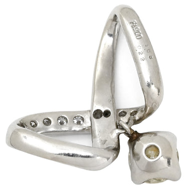 ノンブランド NON BRAND ダイヤモンド 1.03ct プラチナシルバー Pt900 ダイヤモンド ペンダントトップ ネックレストップ プラチナ900 ツイスト インフィニティ 1粒 スウィング