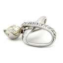 ノンブランド NON BRAND ダイヤモンド 1.03ct プラチナシルバー Pt900 ダイヤモンド ペンダントトップ ネックレストップ プラチナ900 ツイスト インフィニティ 1粒 スウィング