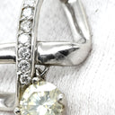 ノンブランド NON BRAND ダイヤモンド 1.03ct プラチナシルバー Pt900 ダイヤモンド ペンダントトップ ネックレストップ プラチナ900 ツイスト インフィニティ 1粒 スウィング