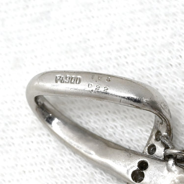 ノンブランド NON BRAND ダイヤモンド 1.03ct プラチナシルバー Pt900 ダイヤモンド ペンダントトップ ネックレストップ プラチナ900 ツイスト インフィニティ 1粒 スウィング