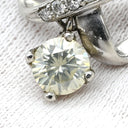 ノンブランド NON BRAND ダイヤモンド 1.03ct プラチナシルバー Pt900 ダイヤモンド ペンダントトップ ネックレストップ プラチナ900 ツイスト インフィニティ 1粒 スウィング