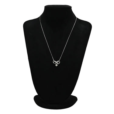 ノンブランド NON BRAND ダイヤモンド 1.03ct プラチナシルバー Pt900 ダイヤモンド ペンダントトップ ネックレストップ プラチナ900 ツイスト インフィニティ 1粒 スウィング