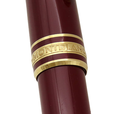 モンブラン Montblanc マイスターシュテュック クラシック ボルドー×ゴールド GP プレシャスレジン ボールペン 黒インク 筆記確認済み