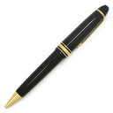 モンブラン Montblanc マイスターシュテュック ゴールドコーティング ルグラン ブラック×ゴールド GP プレシャスレジン ボールペン ゴールド金具 黒 筆記確認済 黒インク