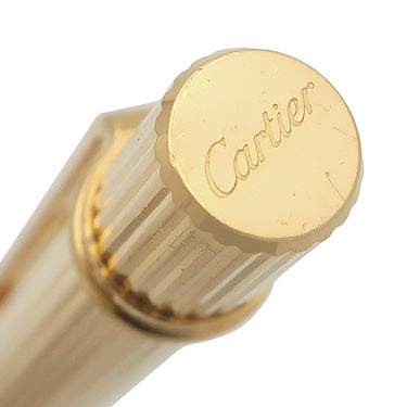 カルティエ Cartier マスト ドゥ カルティエ ゴールド メタル ボールペン ツイスト式 芯なし