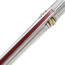 カルティエ Cartier マスト ドゥ カルティエ トリニティ シルバー GP レジン ボールペン 黒インク ツイスト式 筆記確認済み